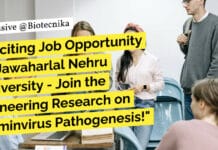 Exciting Job Opportunity at Jawaharlal Nehru University – Join the Pioneering Research on Geminvirus Pathogenesis! JNU Genetics SRF Job - Life Sciences, Biotech & Biochem Apply