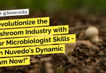 "Revolutionize the Mushroom Industry with Your Microbiologist Skills - Join Nuvedo's Dynamic Team Now!"
