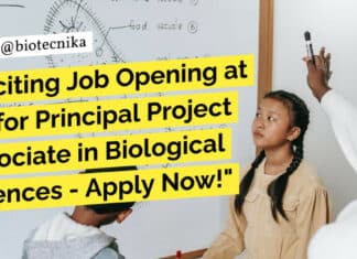 PhD Biological Sciences NII Job Opening - Applications Invited Now!