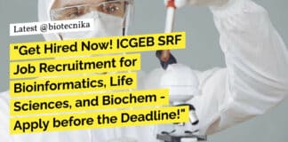 "Get Hired Now! ICGEB SRF Job Recruitment for Bioinformatics, Life Sciences, and Biochem - Apply before the Deadline!"