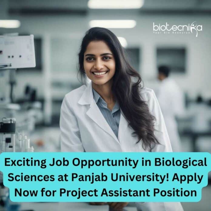 Panjab University Biological Sciences Project Job Recruitment