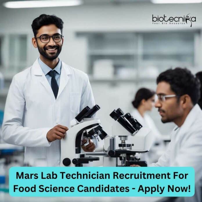 Mars Lab Technician Recruitment