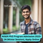 NISER PhD 2023-2024 Admission