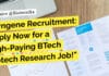 Syngene Recruitment: Apply Now for a High-Paying BTech Biotech Research Job! "Syngene Recruitment: Apply Now for a High-Paying BTech Biotech Research Job!"