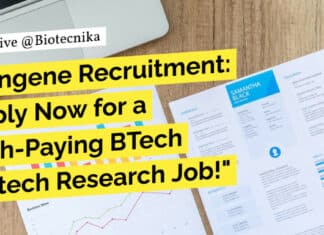 "Syngene Recruitment: Apply Now for a High-Paying BTech Biotech Research Job!"