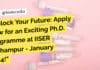 IISER Berhampur 2024 Admissions PhD Programme Biological Sciences