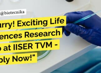 IISER TVM Life Sciences Research Job Recruitment - Applications Invited Now!