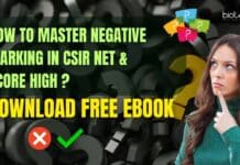 CSIR NET Negative Marking