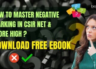 CSIR NET Negative Marking