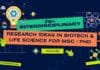 70+ Interdisciplinary Research Ideas in Biotech & Life Science For MSc / PhD Interdisciplinary Research Ideas in Biotech & Life Science