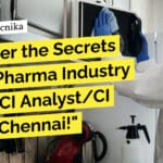 "Uncover the Secrets of the Pharma Industry as a Sr CI Analyst/CI Lead - Chennai!"