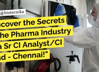 "Uncover the Secrets of the Pharma Industry as a Sr CI Analyst/CI Lead - Chennai!"