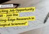 NII Biological Sciences Job Recruitment - Applications Invited