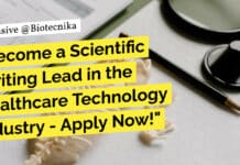 Become a Scientific Writing Lead in the Healthcare Technology Industry – Apply Now! "Become a Scientific Writing Lead in the Healthcare Technology Industry - Apply Now!"