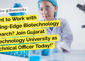 Biological Sciences Job GBU - Apply For Tech Officer Post
