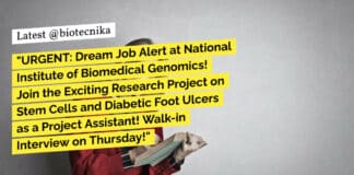 NIBMG Research Project Job For MSc Life Sciences