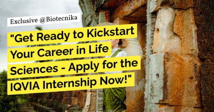 Intern Life Sciences Recruitment at IQVIA, Apply Online