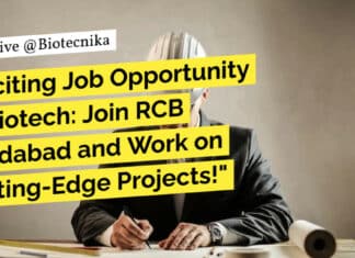 "Exciting Job Opportunity in Biotech: Join RCB Faridabad and Work on Cutting-Edge Projects!"