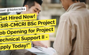 CSIR-CMCRI BSc Project Job Opening - Apply Now!
