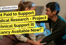 Get Paid to Support Medical Research – Project Technical Support III Vacancy Available Now! "Get Paid to Support Medical Research - Project Technical Support III Vacancy Available Now!"
