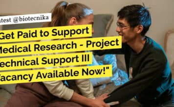 "Get Paid to Support Medical Research - Project Technical Support III Vacancy Available Now!"