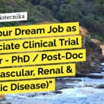 "Land Your Dream Job as an Associate Clinical Trial Manager - PhD / Post-Doc (Cardiovascular, Renal & Metabolic Disease)"