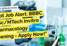 Hot Job Alert: BBRC MSc/MTech Invitro Pharmacology Opening – Apply Now! Biocon Bristol-Myers Squibb R&D Job Opening Recruitment