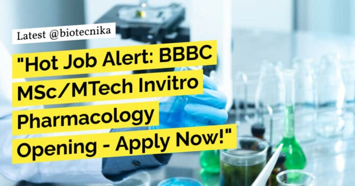 Biocon Bristol-Myers Squibb R&D Job Opening Recruitment