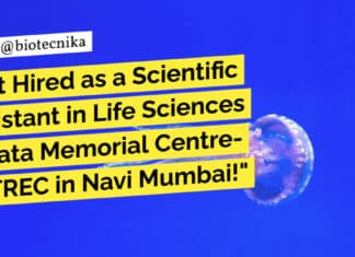 "Get Hired as a Scientific Assistant in Life Sciences at Tata Memorial Centre- ACTREC in Navi Mumbai!"