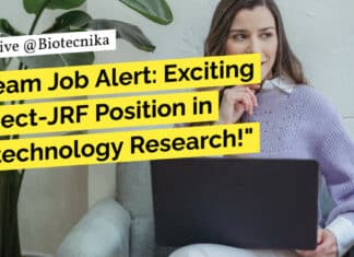"Dream Job Alert: Exciting Project-JRF Position in Biotechnology Research!"