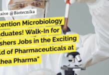 Attention Microbiology Graduates! Walk-In for Freshers Jobs in the Exciting Field of Pharmaceuticals at Anthea Pharma Freshers Microbiology Jobs at Anthea Pharma - Attend Walk-In