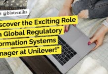 Discover the Exciting Role of a Global Regulatory Information Systems Manager at Unilever! "Discover the Exciting Role of a Global Regulatory Information Systems Manager at Unilever!"