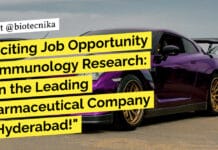 "Exciting Job Opportunity in Immunology Research: Join the Leading Pharmaceutical Company in Hyderabad!"