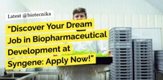 "Discover Your Dream Job in Biopharmaceutical Development at Syngene: Apply Now!"