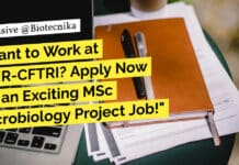 Want to Work at CSIR-CFTRI? Apply Now for an Exciting MSc Microbiology Project Job! "Want to Work at CSIR-CFTRI? Apply Now for an Exciting MSc Microbiology Project Job!"