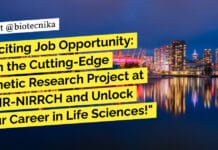 Exciting Job Opportunity: Join the Cutting-Edge Genetic Research Project at ICMR-NIRRCH and Unlock Your Career in Life Sciences! Project Assistant ICMR-NIRRCH BSc & MSc Life Sciences Project
