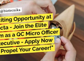 "Exciting Opportunity at Livocta - Join the Elite Team as a QC Micro Officer / Executive - Apply Now and Propel Your Career!"