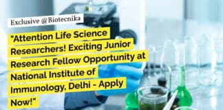 NII Delhi Job Recruitment - MSc Life Sciences Apply