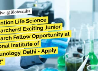NII Delhi Job Recruitment - MSc Life Sciences Apply