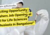 Exciting Opportunity: Freshers Job Opening at SJRI for Life Sciences Enthusiasts in Bangalore! "Exciting Opportunity: Freshers Job Opening at SJRI for Life Sciences Enthusiasts in Bangalore!"