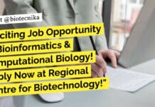 Exciting Job Opportunity in Bioinformatics & Computational Biology! Apply Now at Regional Centre for Biotechnology! "Exciting Job Opportunity in Bioinformatics & Computational Biology! Apply Now at Regional Centre for Biotechnology!"