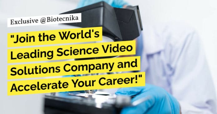 JoVE Science Writer Journal Biology Recruitment