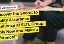 Uncover the Secret to Quality Assurance Excellence at SLTL Group! Apply Now and Make a Difference! "Uncover the Secret to Quality Assurance Excellence at SLTL Group! Apply Now and Make a Difference!"