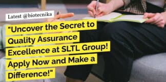 "Uncover the Secret to Quality Assurance Excellence at SLTL Group! Apply Now and Make a Difference!"