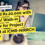 "Get Paid Rs.20,000 with 24% HRA! Walk-in Interview for Project Assistant at ICMR-NIRRCH Mumbai"
