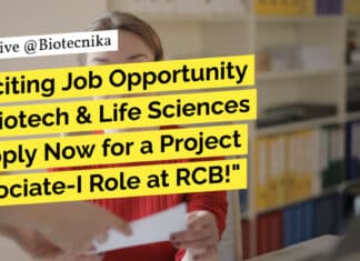 MSc Biotech Jobs India - MSc Life Sciences Job RCB