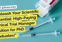 Unleash Your Scientific Potential: High-Paying Clinical Trial Manager Position for PhD Graduates! "Unleash Your Scientific Potential: High-Paying Clinical Trial Manager Position for PhD Graduates!"