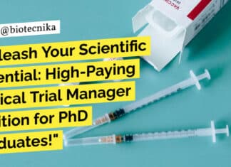 "Unleash Your Scientific Potential: High-Paying Clinical Trial Manager Position for PhD Graduates!"