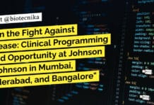 Join the Fight Against Disease: Clinical Programming Lead Opportunity at Johnson & Johnson in Mumbai, Hyderabad, and Bangalore "Join the Fight Against Disease: Clinical Programming Lead Opportunity at Johnson & Johnson in Mumbai, Hyderabad, and Bangalore"