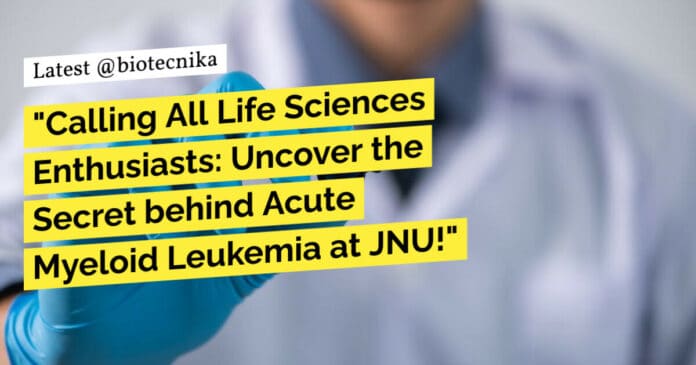 JNU Research Fellow Job for Life & Biological Sciences Candidates